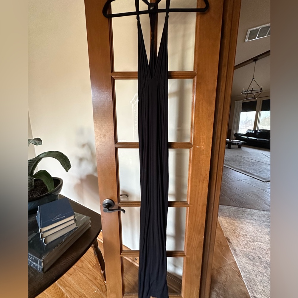 Black Halter Maxi Dress